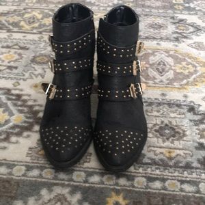 Yoki Studded Ankle Boots